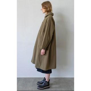 【美品】ZUCCa ズッカ ノーカラーコート Aライン 袖もこもこ カシミヤ