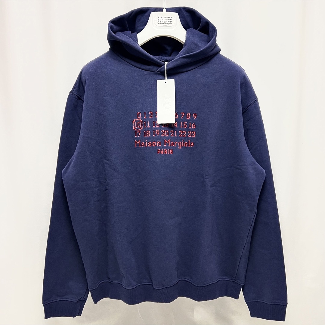 メンズマルジェラ カレンダーロゴ logo hoody パーカー size44