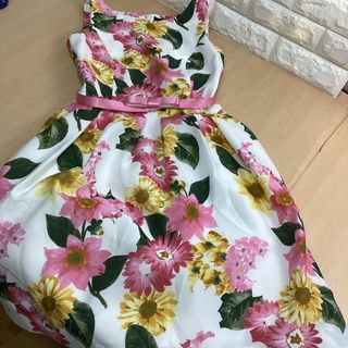 ★美品・40★M'S GRACY エムズグレイシー 花柄 デザイン ワンピース