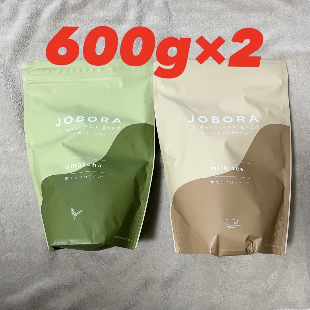 JOBORA ジョボラ　整えるプロテイン ミルクティー味 抹茶　600g ２袋 | フリマアプリ ラクマ