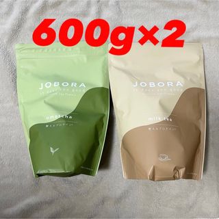 ザバス(SAVAS)のJOBORA  ジョボラ　整えるプロテイン ミルクティー味 抹茶　600g ２袋(ダイエット食品)