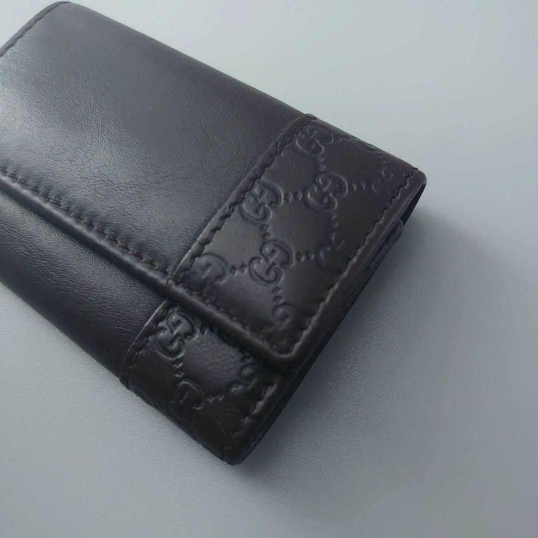 Gucci - グッチ キーケース ミストラル GG 6連 マイクロシマ レザー