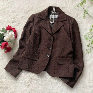 Max Mara - マックスマーラ 最高級白タグ ジャガード総柄 テーラード