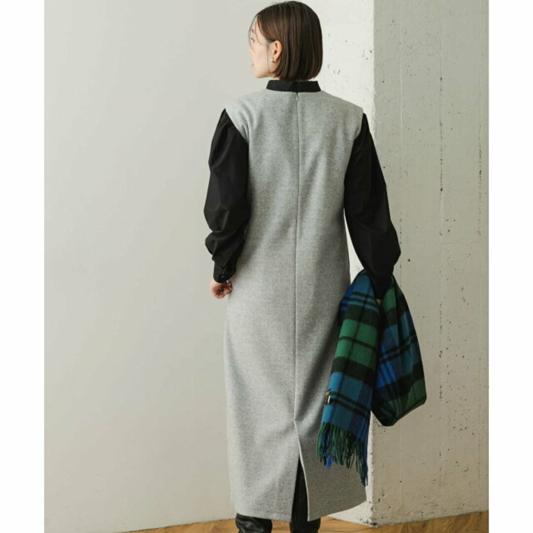 URBAN RESEARCH ROSSO(アーバンリサーチロッソ)の【L/GRAY】【36】『34サイズも展開』『UR TECH』F by ROSSO ウールライクジャンパーワンピース レディースのワンピース(ロングワンピース/マキシワンピース)の商品写真