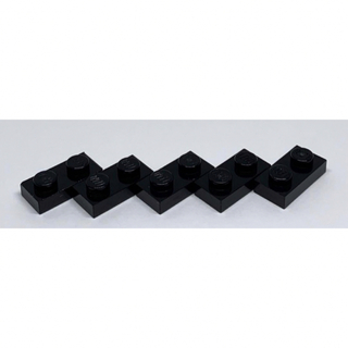 LEGO パーツ　プレート　1×2 黒　5個(知育玩具)
