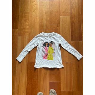 ザラキッズ(ZARA KIDS)の♦︎ ZARA ザラ キッズ ロンT 長袖 ホワイト 白 ♦︎(Tシャツ/カットソー)