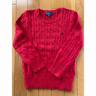 ラルフローレン(Ralph Lauren)のラルフローレン　赤　ニット　セーター　120(ニット)