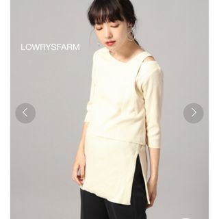 ローリーズファーム(LOWRYS FARM)の【ローリーズファーム】レイヤードリブトップス(カットソー(長袖/七分))