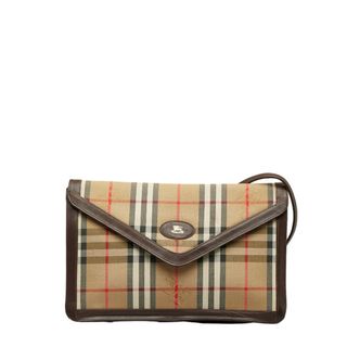 バーバリー(BURBERRY)のバーバリー ノバチェック シャドーホース ショルダーバッグ クラッチバッグ キャンバス レディース BURBERRY 【1-0120252】(ショルダーバッグ)