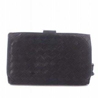 【美品】BOTTEGA VENETA　折り財布　イントレチャート　ブラウン