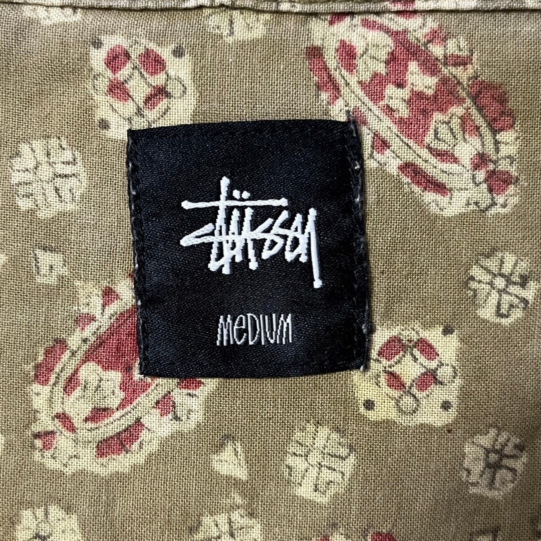 STUSSY(ステューシー)のstussy ステューシー シャツ 刺繍ロゴ 総柄 ペイズリー SSリンク 長袖 メンズのトップス(シャツ)の商品写真