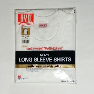 ビーブイディー(B.V.D)のBVD 丸首八分袖Tシャツ Sサイズ ◎(ピン留めの跡あり画像3) ☆綿100%(Tシャツ/カットソー(七分/長袖))