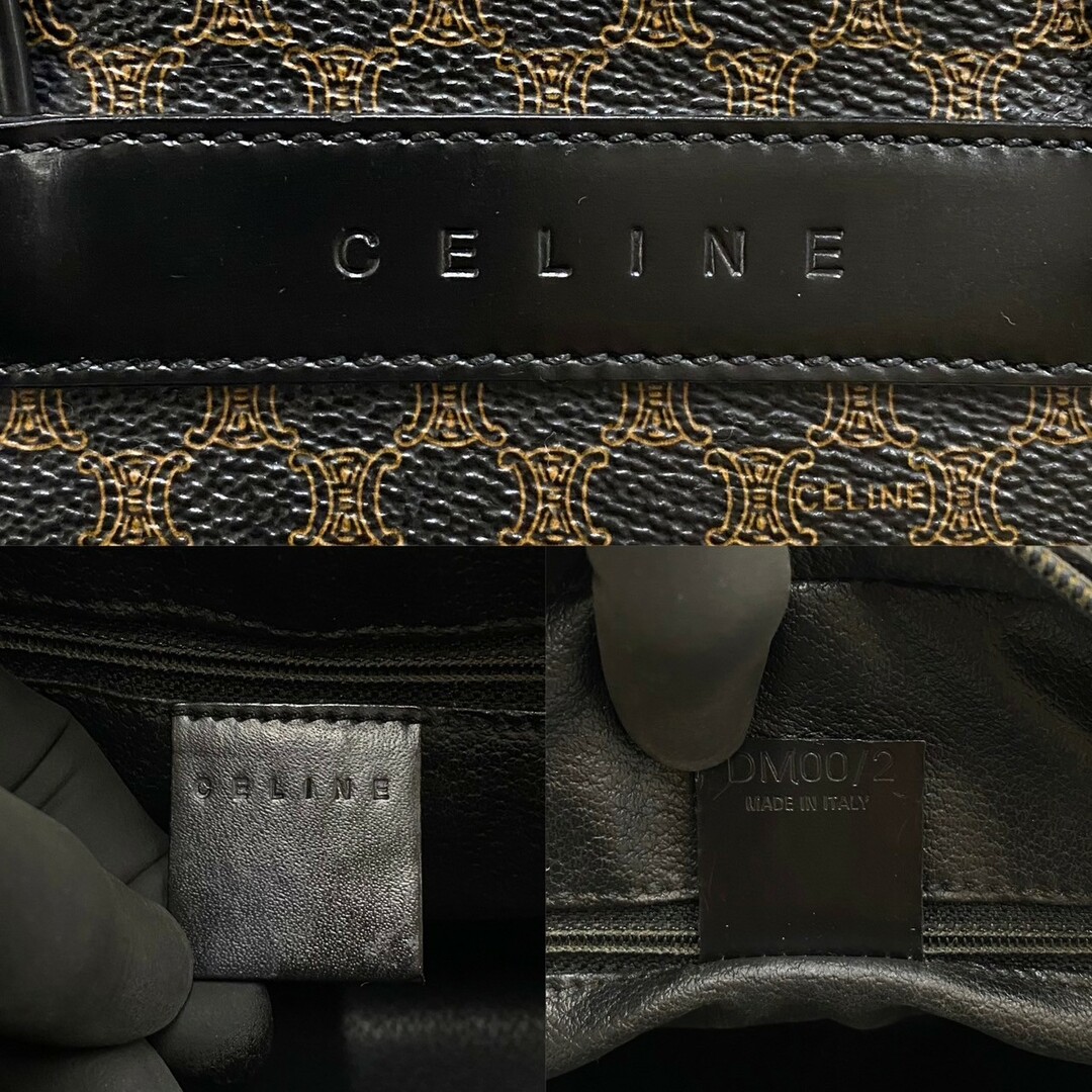 celine - ほぼ未使用 レア品 CELINE セリーヌ マカダム ブラゾン ロゴ