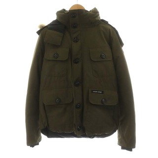 カナダグース(CANADA GOOSE)のCANADA GOOSE RUSSELL PARKA L カーキ(ダウンジャケット)