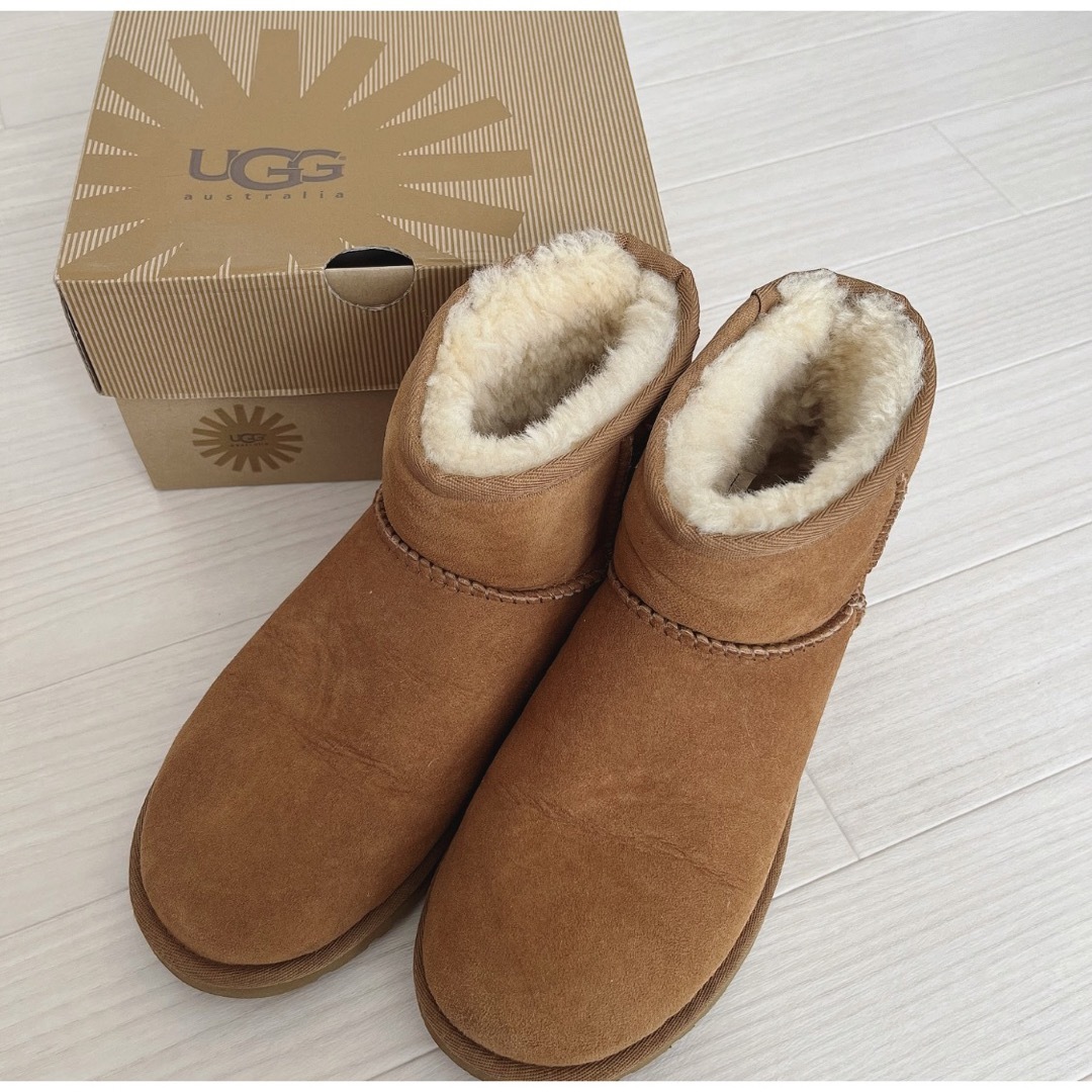 UGG アグ　ショートブーツ　キャメル靴/シューズ