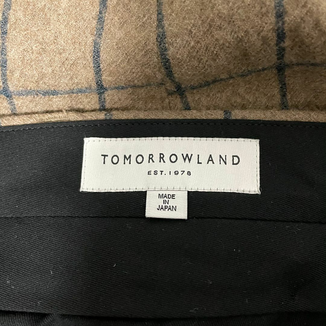 TOMORROWLAND(トゥモローランド)の超美品 TOMORROWLAND ウールパンツ 44 ウィンドペン メンズのパンツ(スラックス)の商品写真