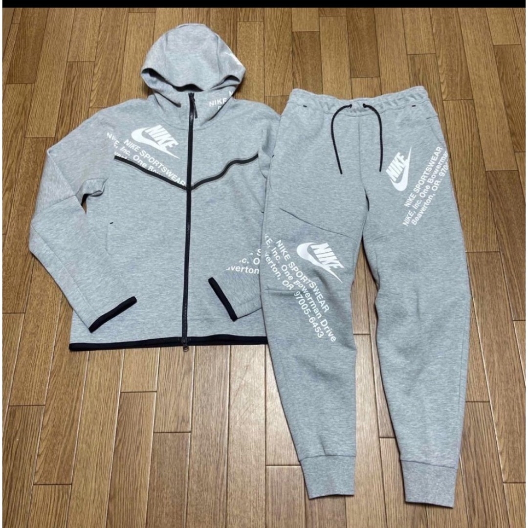 メンズNIKE TECH FLEECE セットアップ　Mサイズ　グレー