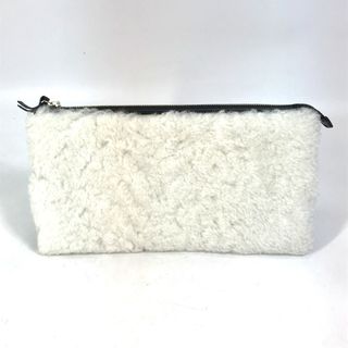 バレンシアガ(Balenciaga)のバレンシアガ BALENCIAGA 347238 ロゴ カバン セカンドバッグ クラッチバッグ レザー ブラック/ホワイト(クラッチバッグ)