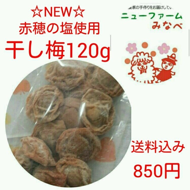 値下げ☆すっぱ～い！干し梅120g 食品/飲料/酒の加工食品(漬物)の商品写真