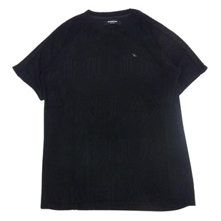【美品】1PIU1UGUALE3  ボールチェーン Vネック Tシャツ L 黒