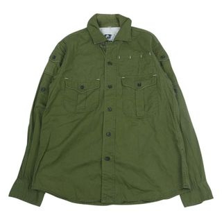 エンジニアードガーメンツ(Engineered Garments)のEngineered Garments エンジニアードガーメンツ 長袖シャツ ミリタリー シャツ カーキ系 S【中古】(シャツ)