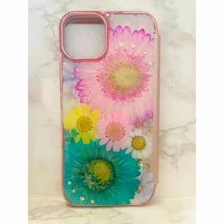 全機種対応 iPhoneケース 押し花ケース 押し花 ケース 花 Android(スマホケース)