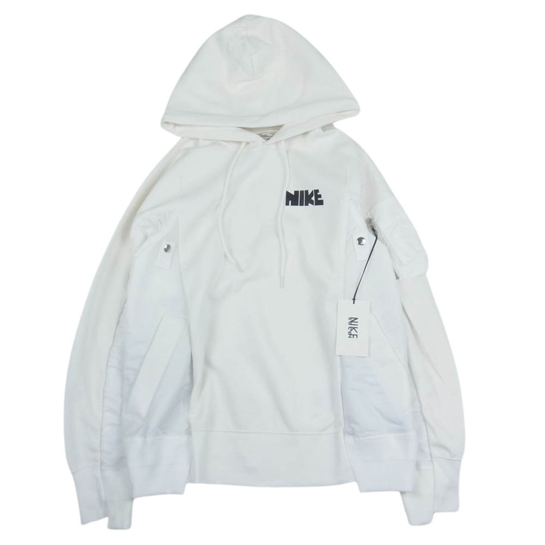 Sacai サカイ CW2419 × NIKE ナイキ NRG HOODIE フーディ プルオーバー パーカー ホワイト系 XS約51cm裄丈