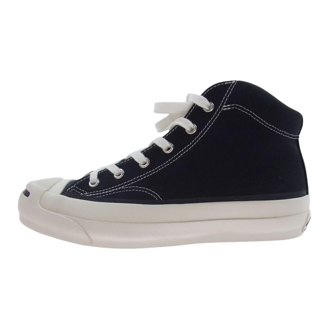 CONVERSE(コンバース)のCONVERSE コンバース スニーカー 1AD673 ADDICT アディクト JACK PURCELL CANVAS MID ジャックパーセル キャンバス ミッドカット スニーカー ホワイト系 ブラック系 24cm【中古】 レディースの靴/シューズ(スニーカー)の商品写真