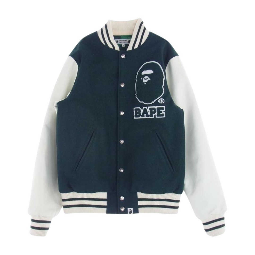 A BATHING APE アベイシングエイプ スタジャン 20AW × UNDFTD VARSITY JACKET アンディフィーテッド バーシティジャケット スタジャン ブラック  ブラック系 ダークグレー系 M