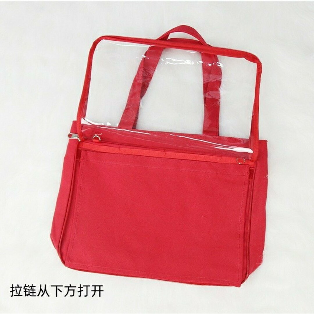 《イエロー》痛バッグ キャンバス 透明 トートバッグ 推し活 A4 大容量 レディースのバッグ(トートバッグ)の商品写真