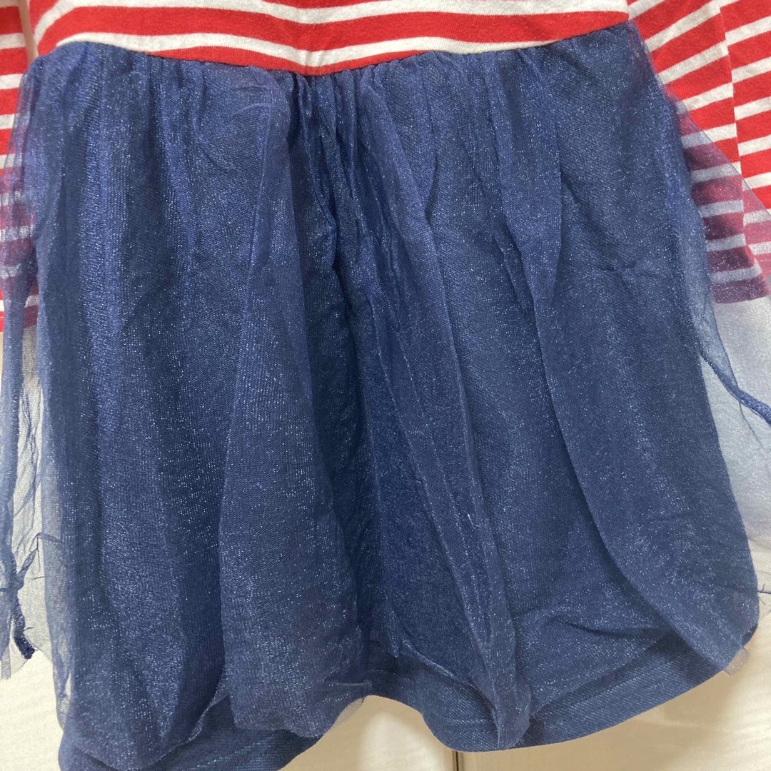 ドッキングチュールワンピース キッズ/ベビー/マタニティのキッズ服女の子用(90cm~)(ワンピース)の商品写真