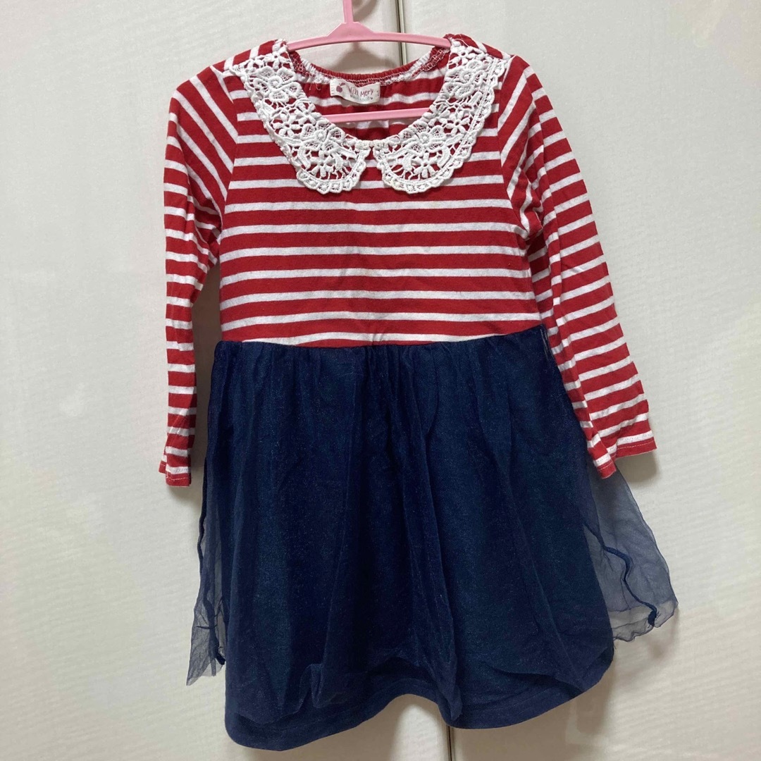 ドッキングチュールワンピース キッズ/ベビー/マタニティのキッズ服女の子用(90cm~)(ワンピース)の商品写真