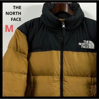 ザノースフェイス(THE NORTH FACE)のTHE NORTH FACE ノースフェイス ヌプシ ブリティッシュカーキ 美品(ダウンジャケット)