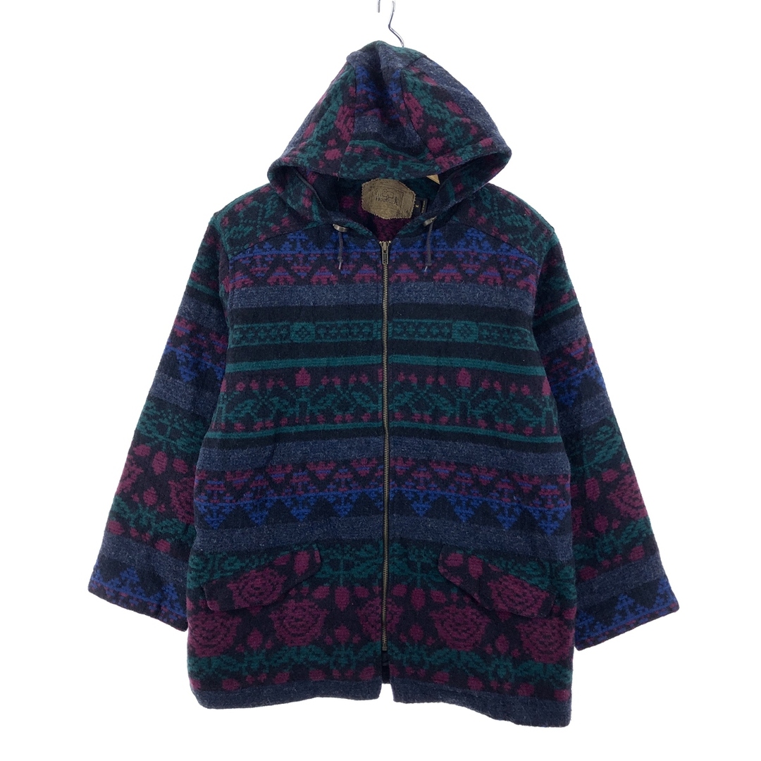 WOOLRICH(ウールリッチ)の古着 90年代 ウールリッチ WOOLRICH 総柄 ウールパーカー USA製 メンズM ヴィンテージ /eaa388553 メンズのジャケット/アウター(その他)の商品写真