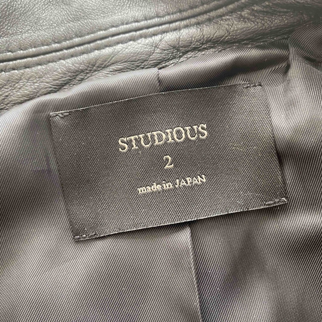 STUDIOUS - 【80%OFF】STUDIOUS ダブルライダーズジャケット STUDIOUS - 【80%OFF】STUDIOUS ダブルライダーズジャケット