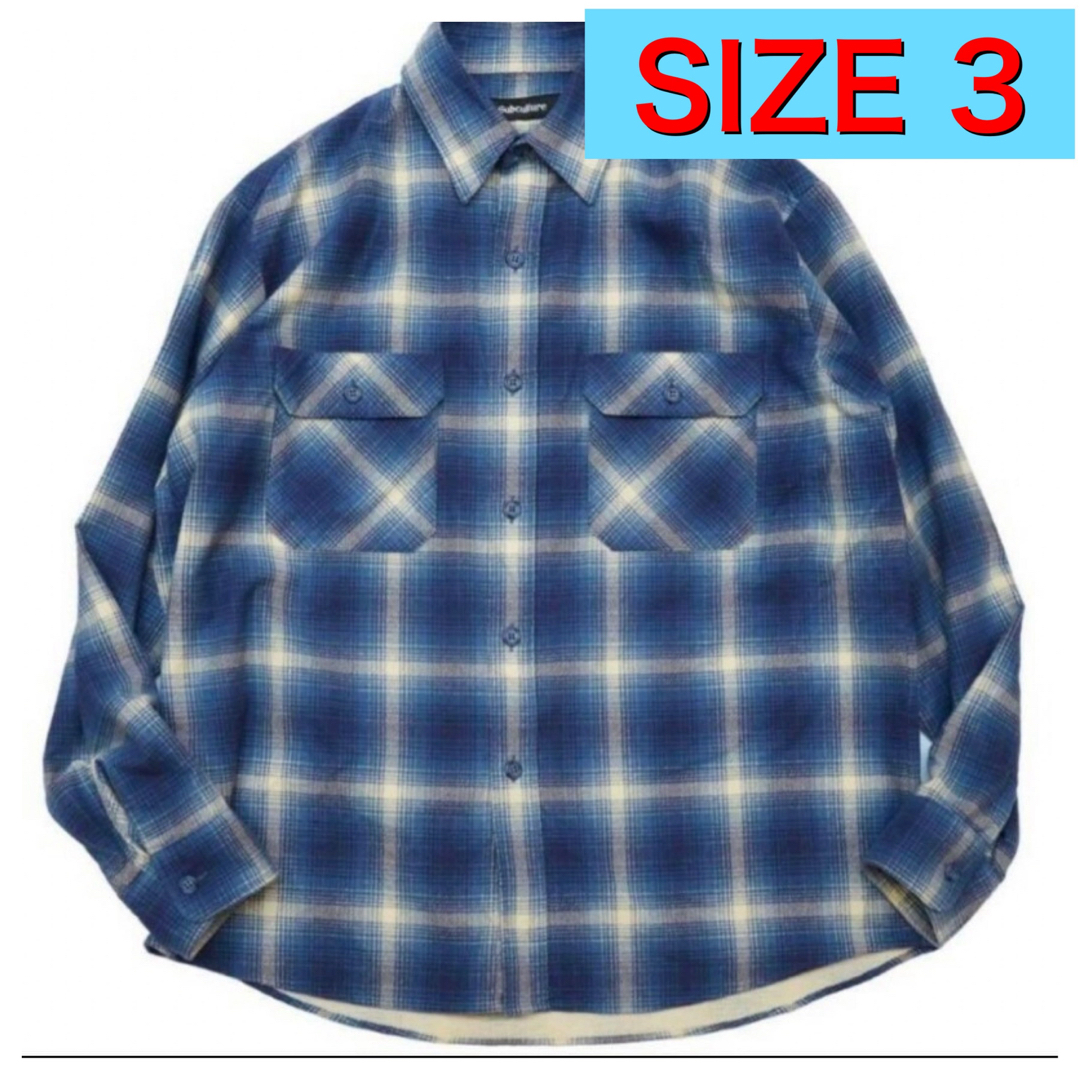 subculture ombre check shirt size 3