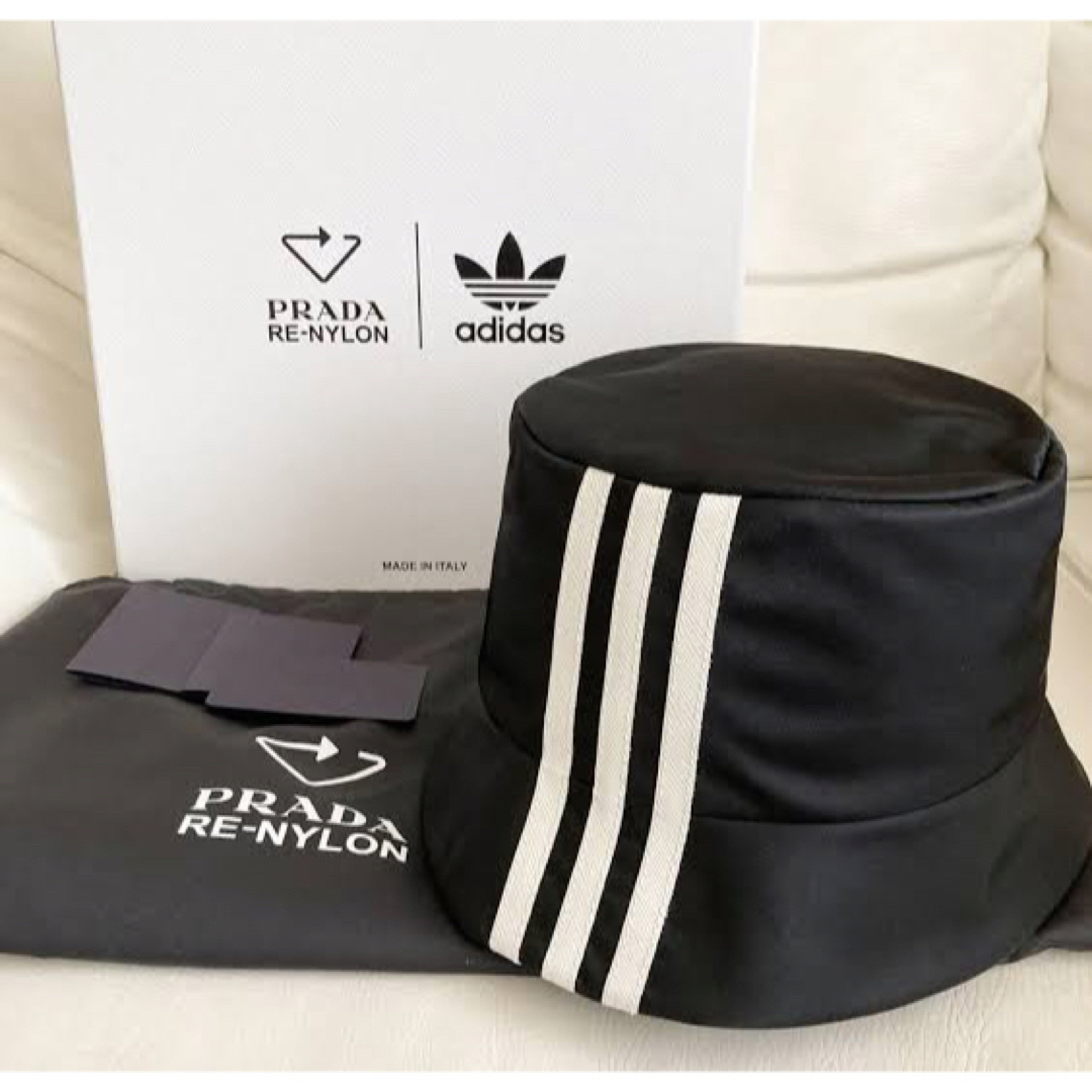 adidas(アディダス)の【激レア希少】プラダ×アディダス　バケットハット　ＸＬ メンズの帽子(ハット)の商品写真