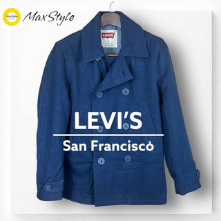 Levi's - 【リーバイス】LEVI'S ピーコート アウター コート ウール ネイビー L