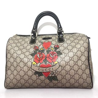 グッチ(Gucci)の【極美品】GUCCI グッチ GG ボストンバッグ GGパターン PVC バラ(ボストンバッグ)