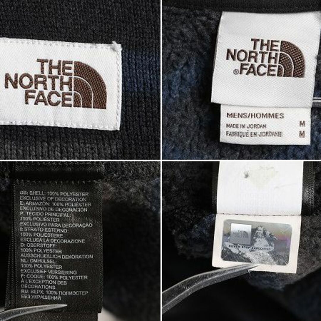 THE NORTH FACE(ザノースフェイス)のノースフェイス セーターフリース ジャケット M 総柄 アウトドア ハーフジップ メンズのジャケット/アウター(ブルゾン)の商品写真