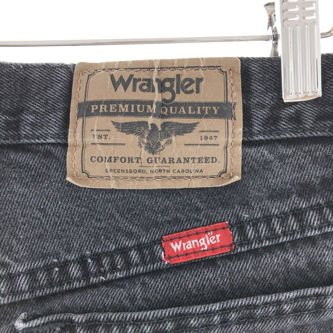 Wrangler(ラングラー)の古着 ラングラー Wrangler ブラックデニム ストレートデニムパンツ メンズw30 /taa002012 メンズのパンツ(デニム/ジーンズ)の商品写真