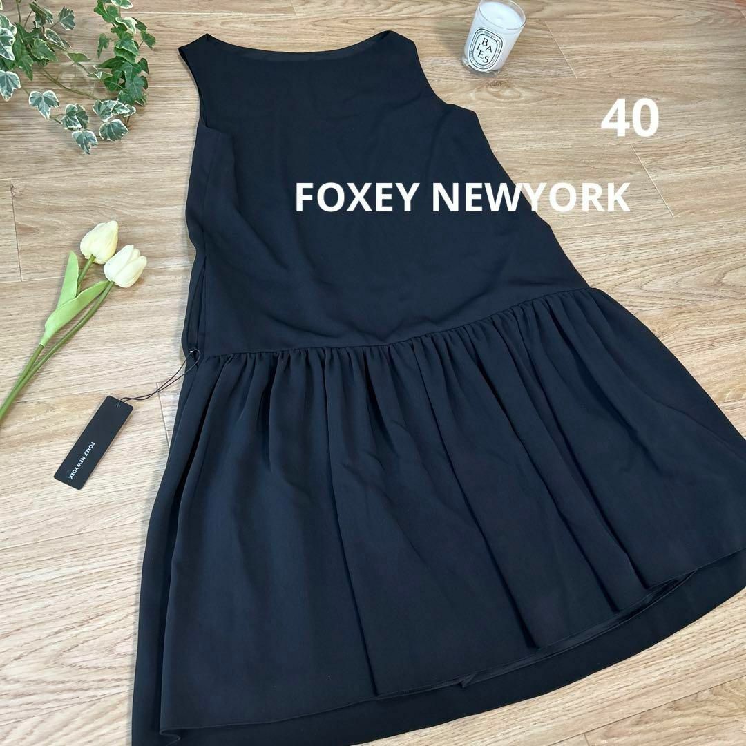 FOXEY フォクシーニューヨーク ワンピース 40 ドレスフレンチメヌエット-