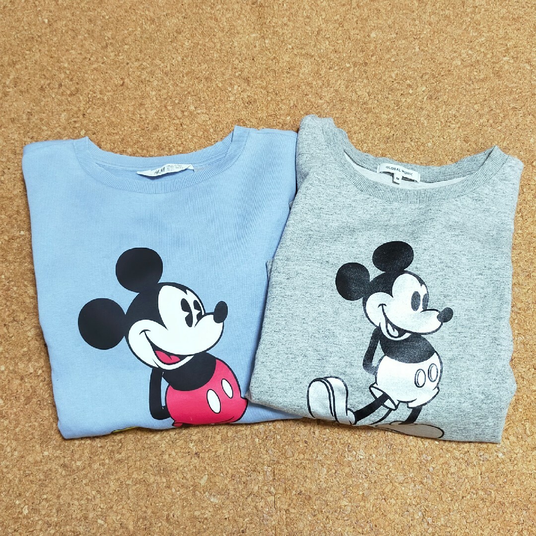 GLOBAL WORK(グローバルワーク)のDisney ディズニー トレーナー 2枚セット GLOBAL WORK/H&M レディースのトップス(トレーナー/スウェット)の商品写真