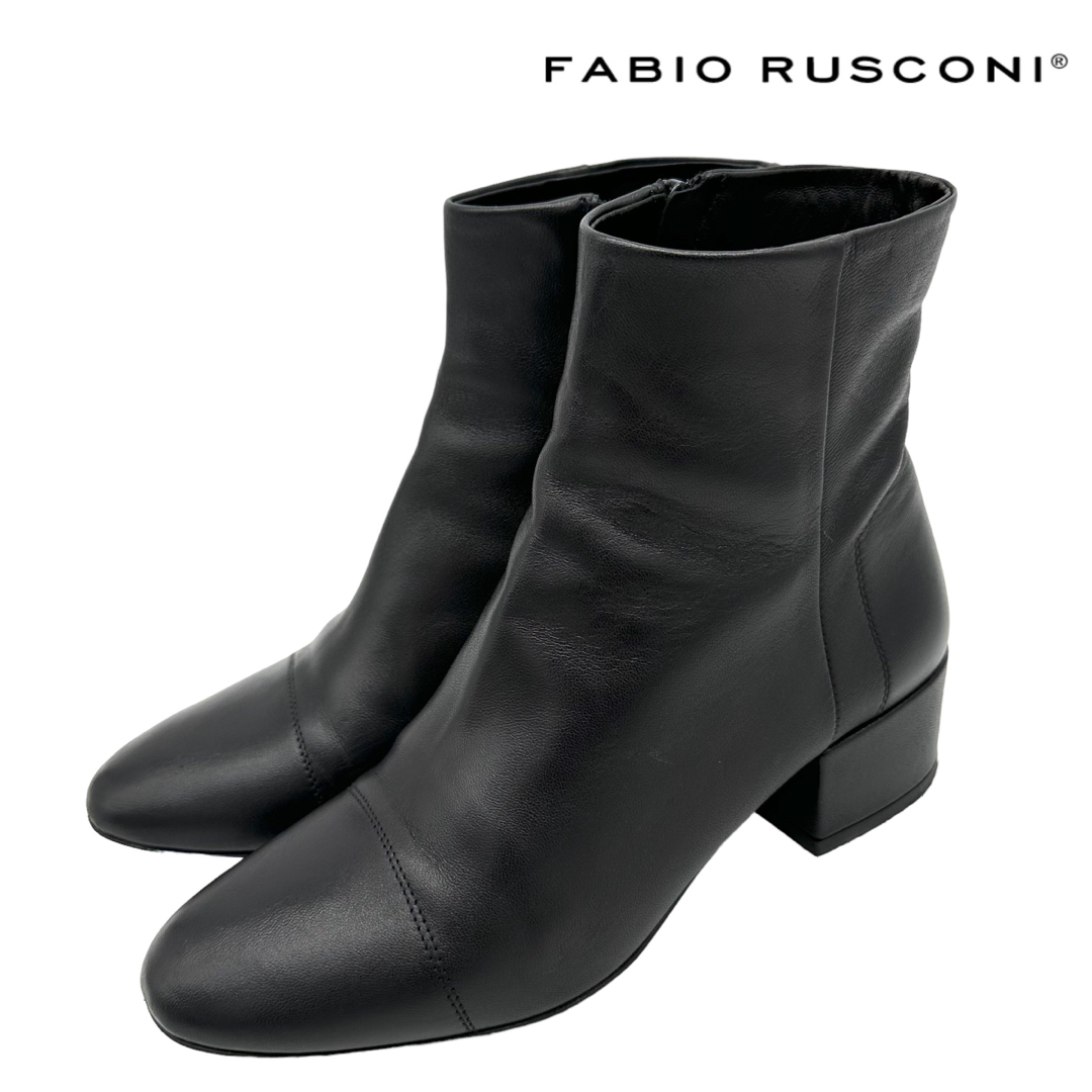 美品）FABIO RUSCONI ファビオルスコーニ【22.5】ショートブーツ-