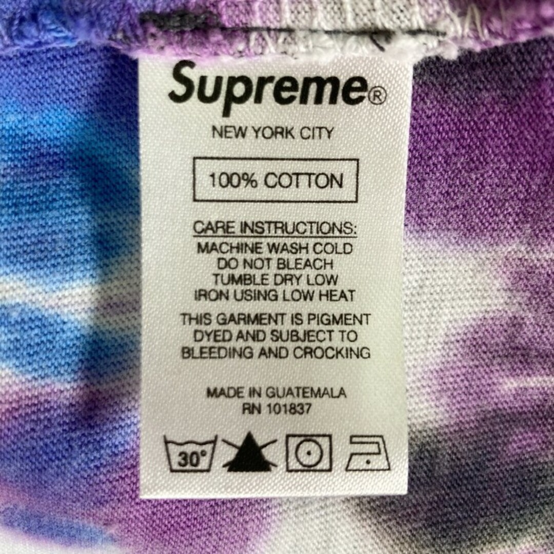 Supreme(シュプリーム)の★Supreme シュプリーム 21SS Dyed Bear L/S Top タイダイ ベアー 総柄 プリント クルーネック ロンT ブルー sizeM メンズのトップス(Tシャツ/カットソー(七分/長袖))の商品写真