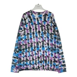 シュプリーム(Supreme)の★Supreme シュプリーム 21SS Dyed Bear L/S Top タイダイ ベアー 総柄 プリント クルーネック ロンT ブルー sizeM(Tシャツ/カットソー(七分/長袖))