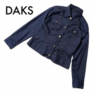 DAKS ダックス　アウター　コート　ジャンパー　黒　ブラック　サイズ：L