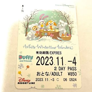 ディズニー(Disney)のディズニー　リゾートライン　フリーきっぷ(遊園地/テーマパーク)