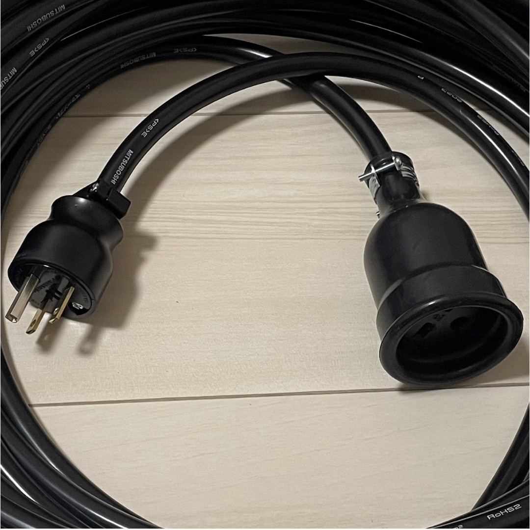 ☆ 電気自動車コンセント☆ 200V 充電器延長ケーブル16m 2PNCTコード