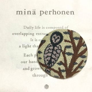 ミナペルホネン(mina perhonen)のミナ ペルホネン ★ サンキューベリーバッジ　pollot  激カワ♡フクロウ★(ブローチ/コサージュ)